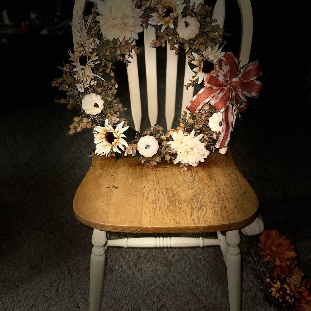 Fall Door wreath - Picture 6 of 7